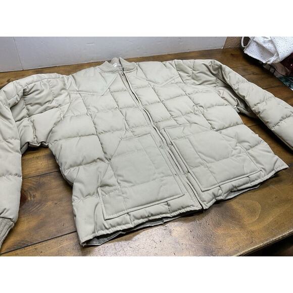 Vintage Walls Blizzard Pruf Puffer Jacket Mens Size XL Full Zip Tan - Picture 4 of 14